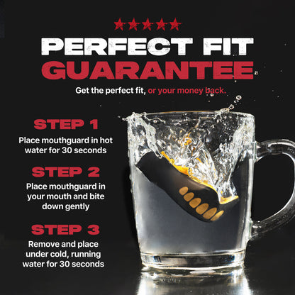 Safejawz - Extro Series "Gold & Black" Mouthguard