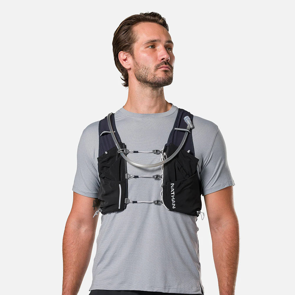 NATHAN - Pinnacle Pro 12 Liter Hydration Race Vest (Black/Silver)