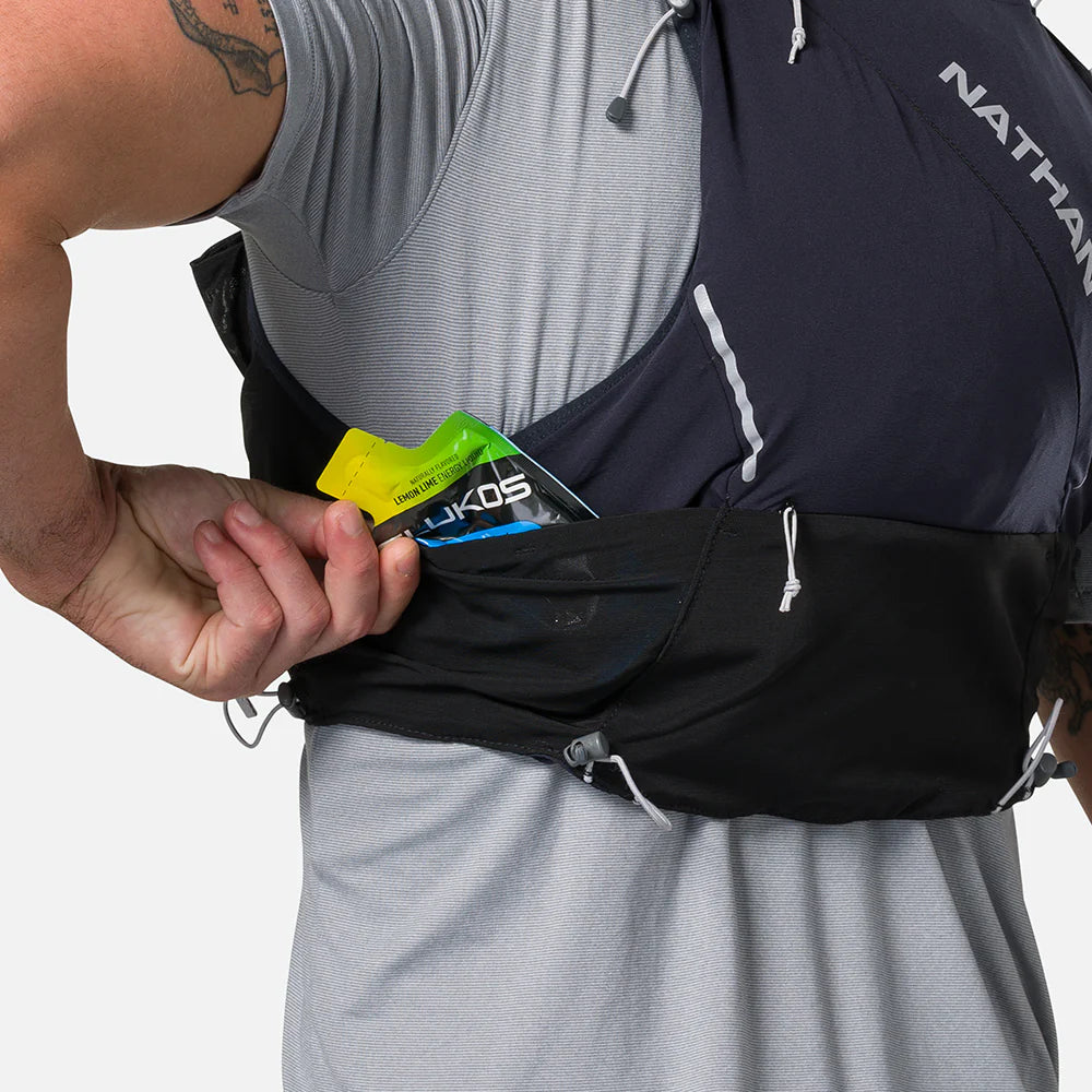 NATHAN - Pinnacle Pro 12 Liter Hydration Race Vest (Black/Silver)