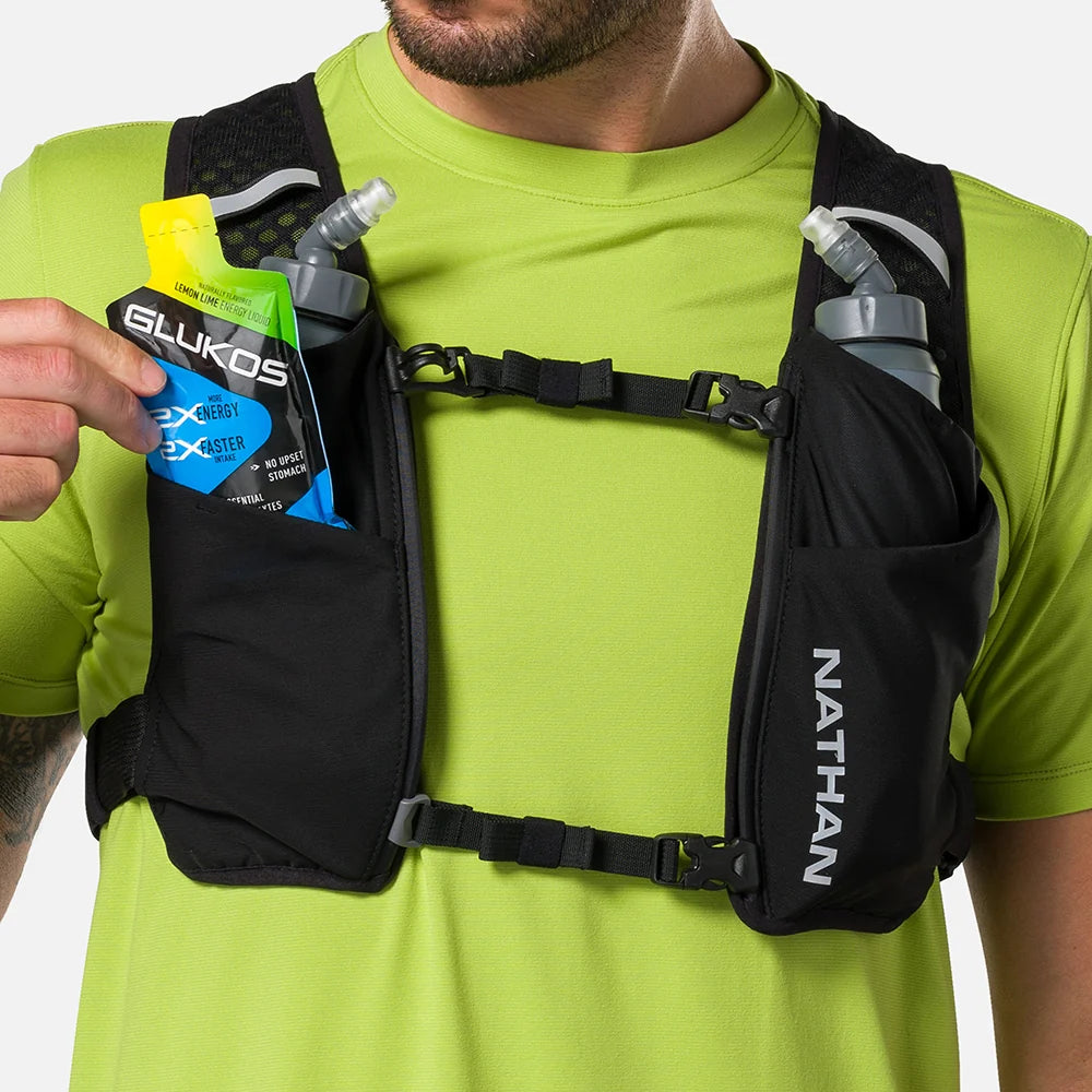 NATHAN - QuickStart 3.0 4 Liter Soft Flask Hydration Pack (Black)