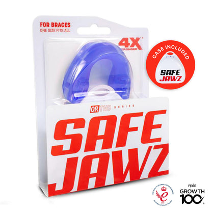 Safejawz - Ortho Series Mouthguard for Braces (Blue)