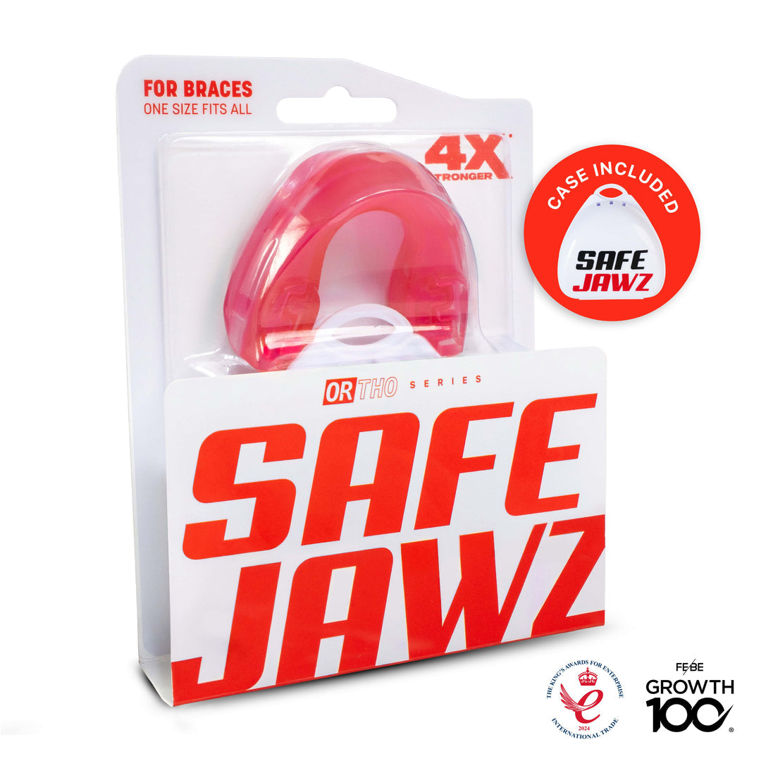 Safejawz - Ortho Series Mouthguard for Braces (Pink)