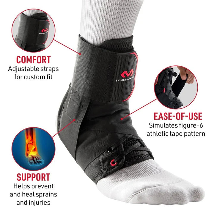 McDavid Lace-Up Ankle Support Brace With Straps