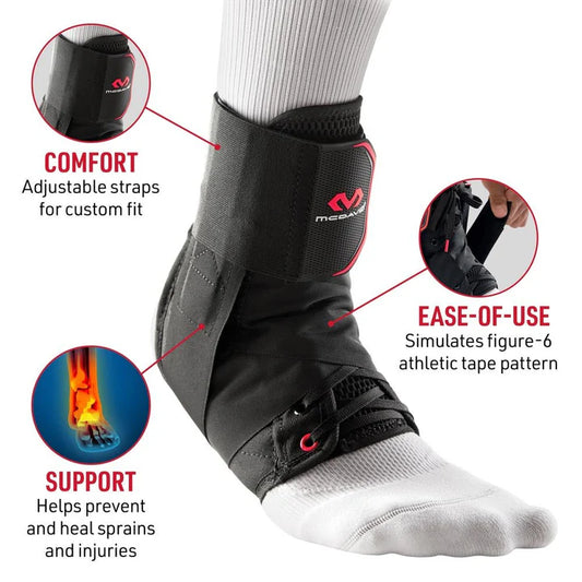 McDavid Lace-Up Ankle Support Brace With Straps